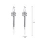 Wholesale New Fashion shiny Zircon Petal Tassel  Earrings for Women Bridal Dating Wedding Jewelry VGE148 0 small