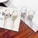 Wholesale New Fashion shiny Zircon Petal Tassel  Earrings for Women Bridal Dating Wedding Jewelry VGE148 4 small