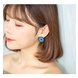 Wholesale Elegant Small Round and square Stud Earrings for Women Dating Gradient blue zircon Fashion Jewelry Gift VGE150 0 small