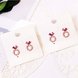 Wholesale Cute Tiny Flower Circle Wreath Love roundness Earrings for Women Water Drop Rhinestone Pendant Accessories Earring VGE153 4 small