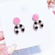 Wholesale Fashion cute for women Stud Earrings Lovely Girl Pearl Ear Studs Fashion Jewelry Womens Accessories Earrings Pink VGE154 2 small