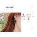 Wholesale  2020 new design fashion jewelry zircon earrings simple elegant square party earrings for women VGE157 0 small