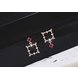 Wholesale  2020 new design fashion jewelry zircon earrings simple elegant square party earrings for women VGE157 3 small
