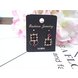 Wholesale  2020 new design fashion jewelry zircon earrings simple elegant square party earrings for women VGE157 4 small