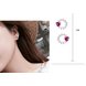 Wholesale 2020 New Arrival Classic Hollow Zircon Love Heart Stud Earrings For Women zircon Crystal Fashion Jewelry VGE158 2 small