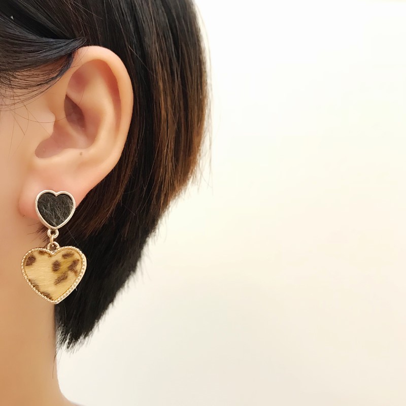 Wholesale AENSOA Leopard Acetic Acid Geometric Resin Drop Earrings For Women Brown Vintage Square Round Statement Earrings Jewelry VGE162 10