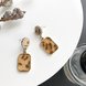 Wholesale AENSOA Leopard Acetic Acid Geometric Resin Drop Earrings For Women Brown Vintage Square Round Statement Earrings Jewelry VGE162 1 small