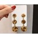 Wholesale AENSOA Leopard Acetic Acid Geometric Resin Drop Earrings For Women Brown Vintage Square Round Statement Earrings Jewelry VGE162 3 small