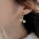 Wholesale New Arrival Pearl Classic Round Women Dangle Earrings Korean Simple Personality Arc Pearl Earrings Female Jewelry VGE163 0 small