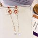 Wholesale New Korean Charm Pearl Tassel Crystal Love Heart Clip Earrings for Women Fashion Earring Luxury Jewelry VGE164 0 small