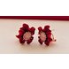 Wholesale Fashion Jewelry Ethnic big Red Drop Earrings Big pebble Earrings Vintage For Women Dangle zircon Earring VGE165 1 small