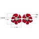 Wholesale Fashion Jewelry Ethnic big Red  camellias Drop Earrings Vintage For Women Dangle zircon Earring VGE166 0 small