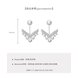 Wholesale V-shaped Pearl Earrings Female Korean Temperament zircon Earrings Ladies Small Earrings wholesale Jewelry from China VGE171 0 small