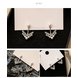 Wholesale V-shaped Pearl Earrings Female Korean Temperament zircon Earrings Ladies Small Earrings wholesale Jewelry from China VGE171 1 small