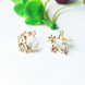Wholesale New Arrival Fashion Classic Geometric Women Dangle Earrings Asymmetric Earrings Of Star And Moon Female Korean Jewelry VGE173 0 small