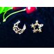 Wholesale New Arrival Fashion Classic Geometric Women Dangle Earrings Asymmetric Earrings Of Star And Moon Female Korean Jewelry VGE173 1 small