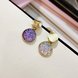 Wholesale New Fashion Round Drop Earrings Women's Geometric Mermaid Sequins Alloy 5 Color Earrings Korean Gold Bijoux Jewelry Gifts VGE175 2 small