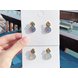 Wholesale New Fashion Round Drop Earrings Women's Geometric Mermaid Sequins Alloy 5 Color Earrings Korean Gold Bijoux Jewelry Gifts VGE175 3 small