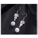 Wholesale Fashion Cubic Zircon Drop & Imitation Pearl Dangle Earrings For Women Bridesmaid Wedding Party Jewelry VGE176 4 small