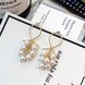 Wholesale 2020 European American new exaggerated fashion rhinestone earrings grape string pearl dangle earrings hipster jewelry gift VGE178 1 small