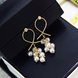 Wholesale 2020 European American new exaggerated fashion rhinestone earrings grape string pearl dangle earrings hipster jewelry gift VGE178 3 small