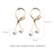 Wholesale  Imitation Pearl knotted Female Elegant Earrings Simple Temperament Korean Fashion Sweet Delicate Earrings Bride Wedding Jewelry VGE179 1 small