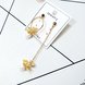 Wholesale High Quality Hot Design Honey Zircon Asymmetric Bee Pearl Earrings Golden For Women Fashion Luxury Jewelry VGE181 0 small