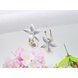 Wholesale New Korean 5 Petal flower pearl Tassel Earrings fashion jewelry form China Women's Earrings VGE182 4 small