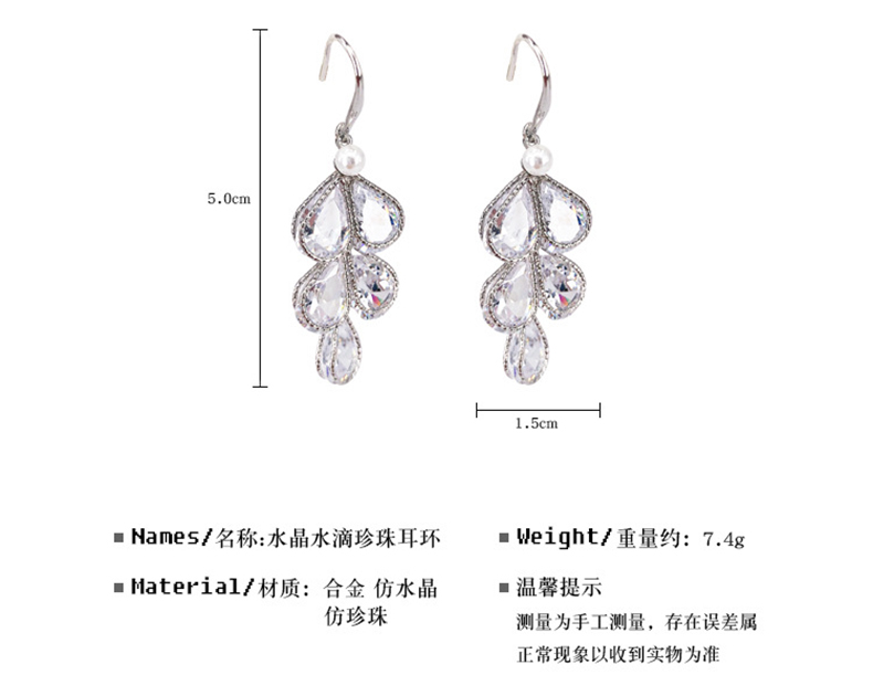 Wholesale Tassel Earrings 2020 Trendy Water Drop Women Dangle Earrings Crystal Flower Long Pendant Earrings For Women jewelry VGE184 0