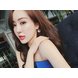 Wholesale Colorful Crystal Stone Love Heart Circle Earrings Jewlery for Women fashion Gift  VGE187 0 small