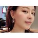 Wholesale Colorful Crystal Stone Love Heart Circle Earrings Jewlery for Women fashion Gift  VGE187 2 small