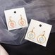 Wholesale Colorful Crystal Stone Love Heart Circle Earrings Jewlery for Women fashion Gift  VGE187 3 small