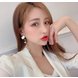 Wholesale  New Hot Fashion Korean Design Silver Metal Ball  Long Tassel Drop Earrings  For Women Fashion Wedding Party Jewelry Gift VGE190 4 small