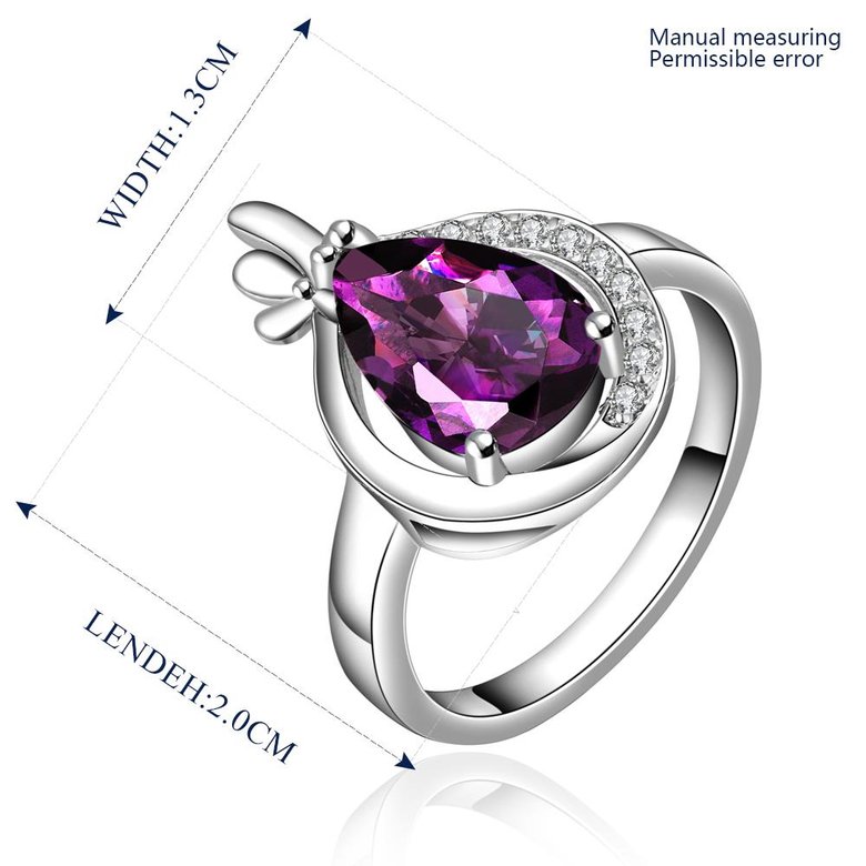 Wholesale Romantic Platinum Water Drop Crystal Jewelry Set TGCJS028 2