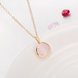 Wholesale Trendy Antique Gold Heart Pink Glass Jewelry Set TGCJS036 1 small