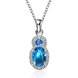 Wholesale Romantic Platinum Figure Crystal Jewelry Set TGCJS017 0 small