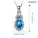 Wholesale Romantic Platinum Figure Crystal Jewelry Set TGCJS017 1 small