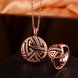 Wholesale Romantic Rose Gold Round Stone Jewelry Set TGGPJS080 0 small