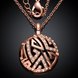 Wholesale Romantic Rose Gold Round Stone Jewelry Set TGGPJS080 2 small