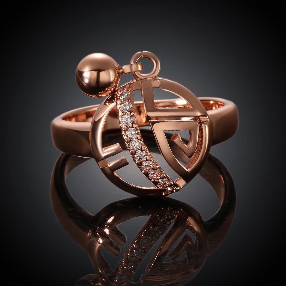 Wholesale Romantic Rose Gold Round Stone Jewelry Set TGGPJS080 3