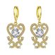 Wholesale Classic 24K Gold Plant CZ Jewelry Set TGGPJS244 3 small