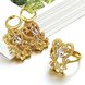 Wholesale Classic 24K Gold Plant CZ Jewelry Set TGGPJS244 4 small