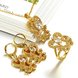 Wholesale Classic 24K Gold Plant CZ Jewelry Set TGGPJS278 0 small