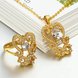 Wholesale Classic 24K Gold Plant CZ Jewelry Set TGGPJS280 1 small