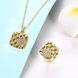 Wholesale Trendy 24K Gold CZ Jewelry Set TGGPJS087 0 small