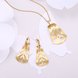 Wholesale Classic Gold Plant Jewelry Set TGGPJS095 0 small