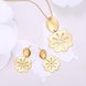 Wholesale Classic Gold Plant Jewelry Set TGGPJS099 0 small