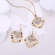 Wholesale Classic Gold Square Jewelry Set TGGPJS180 0 small