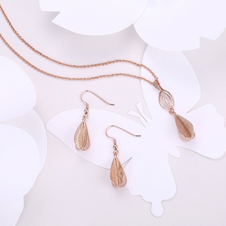 Wholesale Classic Gold Water Drop Jewelry Set TGGPJS230 0