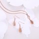 Wholesale Classic Gold Water Drop Jewelry Set TGGPJS230 0 small